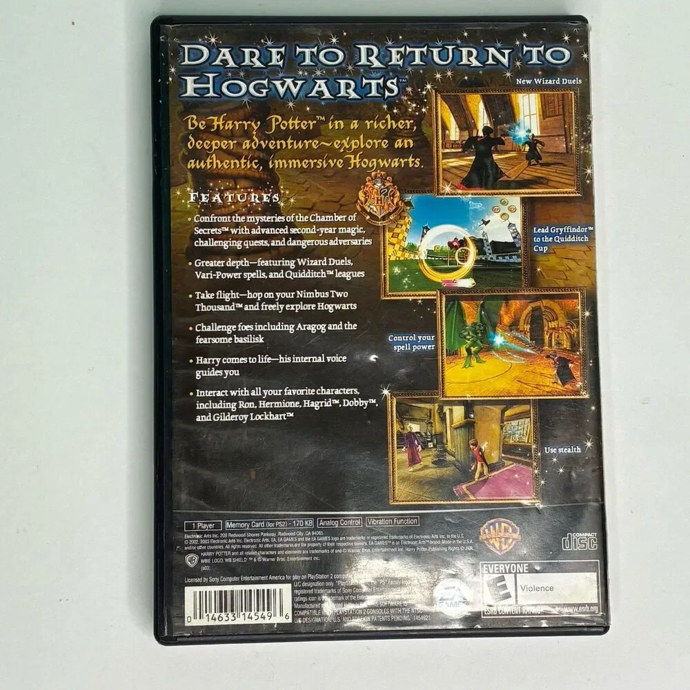 Harry Potter And the Chambers of Secrets PS2 PlayStation 2 Tested No Manual